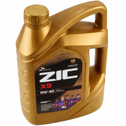Синтетическое моторное масло zic X9 5w40 4л